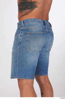 Garrott blue jeans shorts buttock casual dressed thigh 0002.jpg